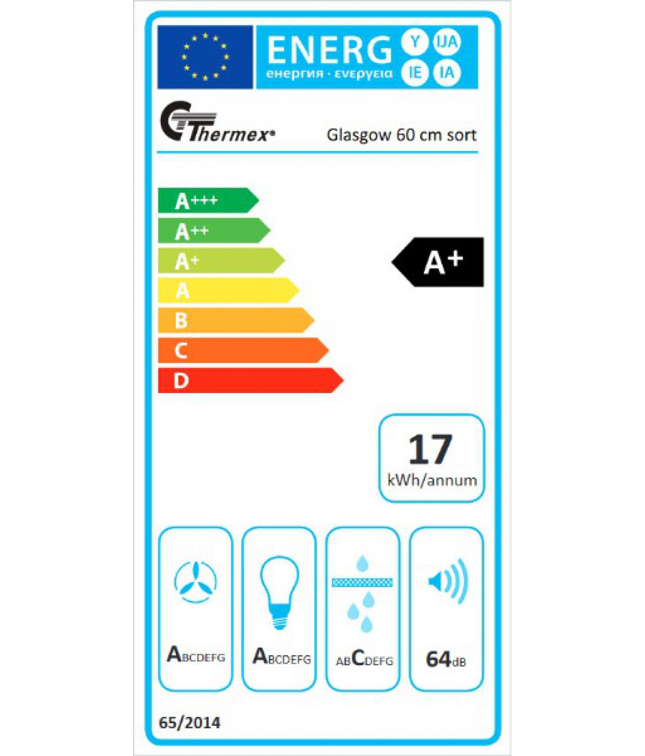 Wall mounted cooker hoods Glasgow black glasssteel